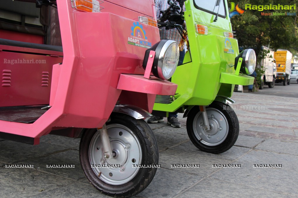 Innovative Three Wheelers Launch by Young Startup Adapt Motors at Vedika Hall, Necklace Road, Hyderabad