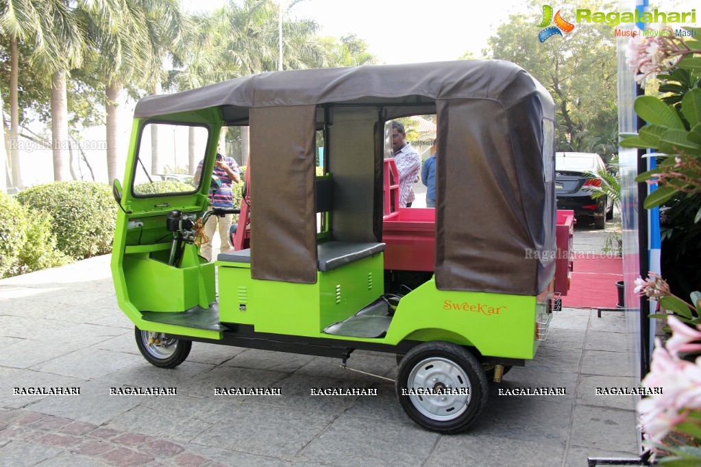 Innovative Three Wheelers Launch by Young Startup Adapt Motors at Vedika Hall, Necklace Road, Hyderabad