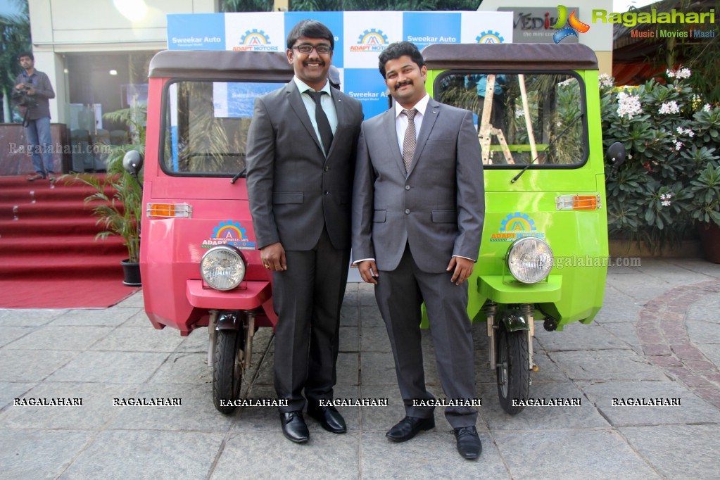 Innovative Three Wheelers Launch by Young Startup Adapt Motors at Vedika Hall, Necklace Road, Hyderabad