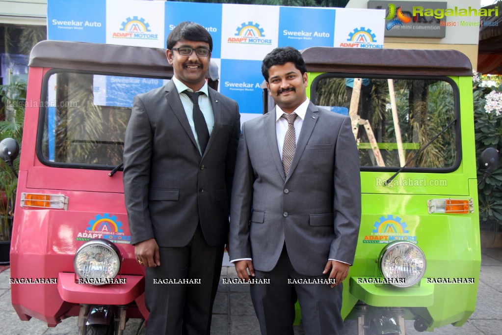 Innovative Three Wheelers Launch by Young Startup Adapt Motors at Vedika Hall, Necklace Road, Hyderabad