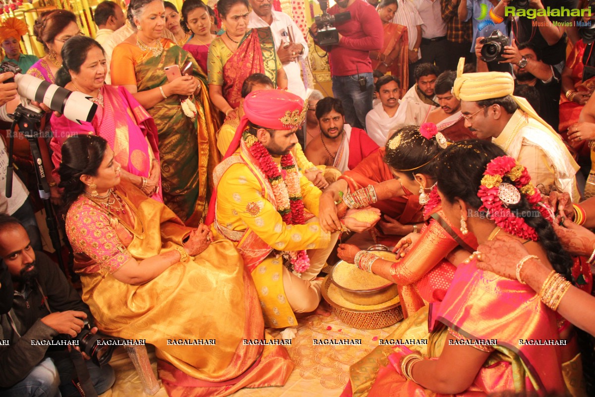 Grand Wedding of Vinayak and Veena at JRC Convention Center, Jubilee Hills, Hyderabad