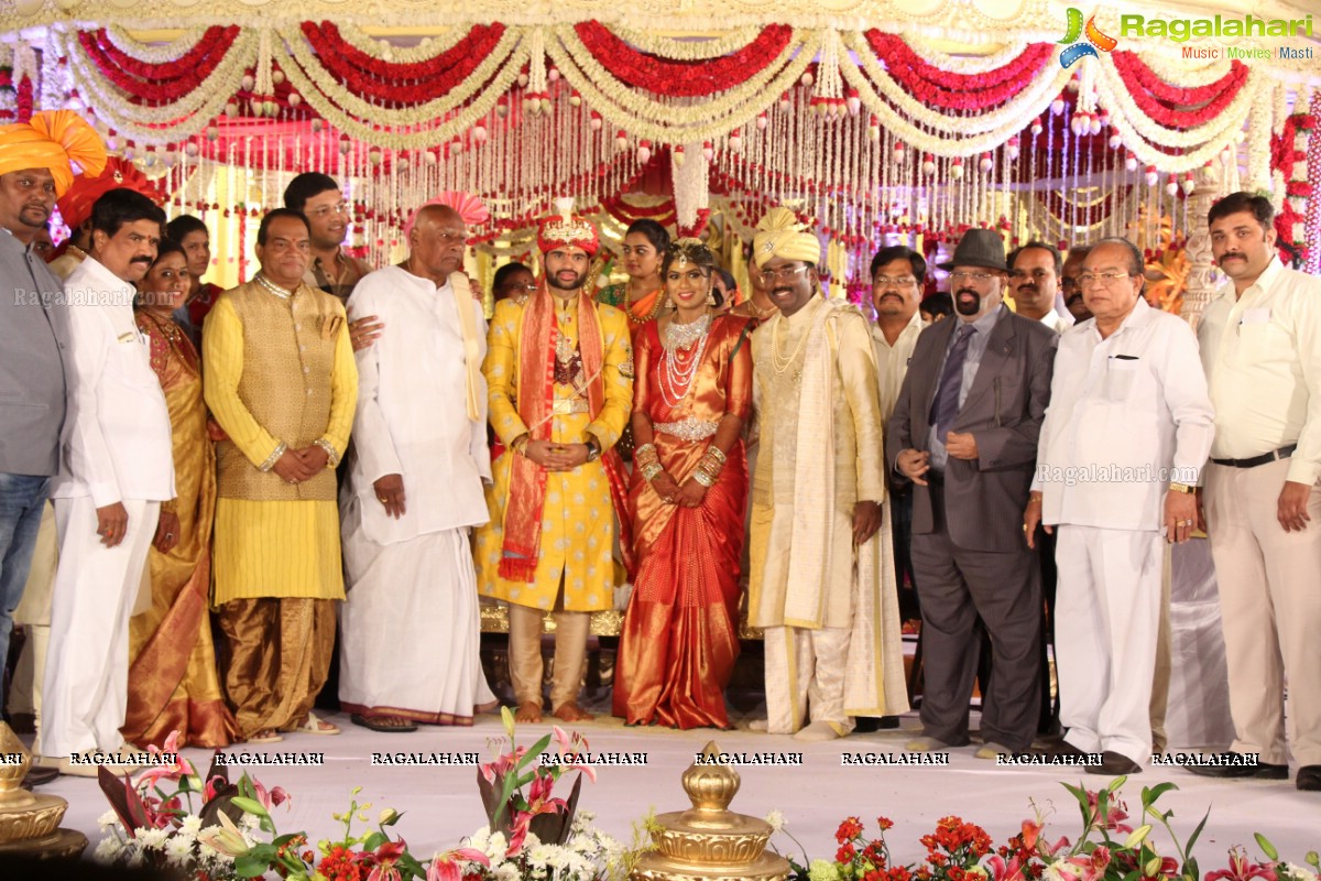 Grand Wedding of Vinayak and Veena at JRC Convention Center, Jubilee Hills, Hyderabad