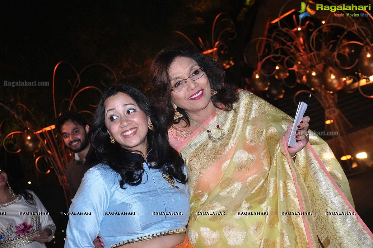 Veena and Vinayak Sangeet at The Golkonda Resorts, Gandipet