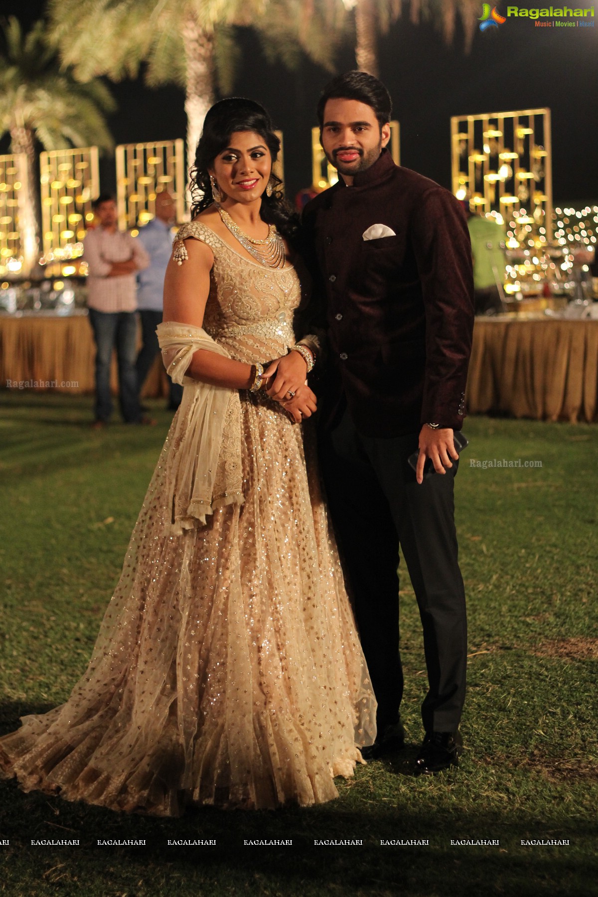 Grand Pre-Wedding Reception of Vinayak and Veena at Emaar Boulder Hills, Gachibowli
