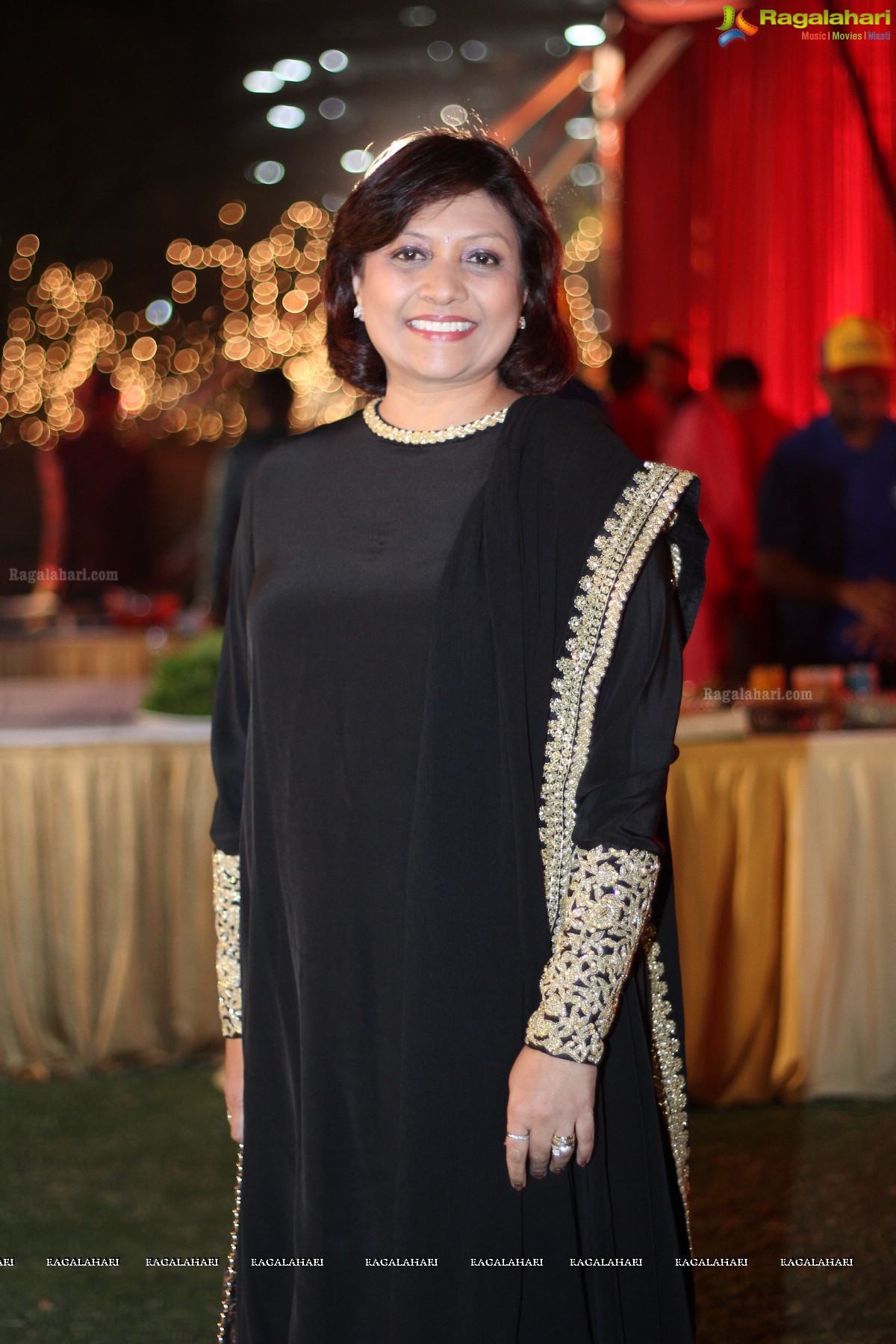 Grand Pre-Wedding Reception of Vinayak and Veena at Emaar Boulder Hills, Gachibowli