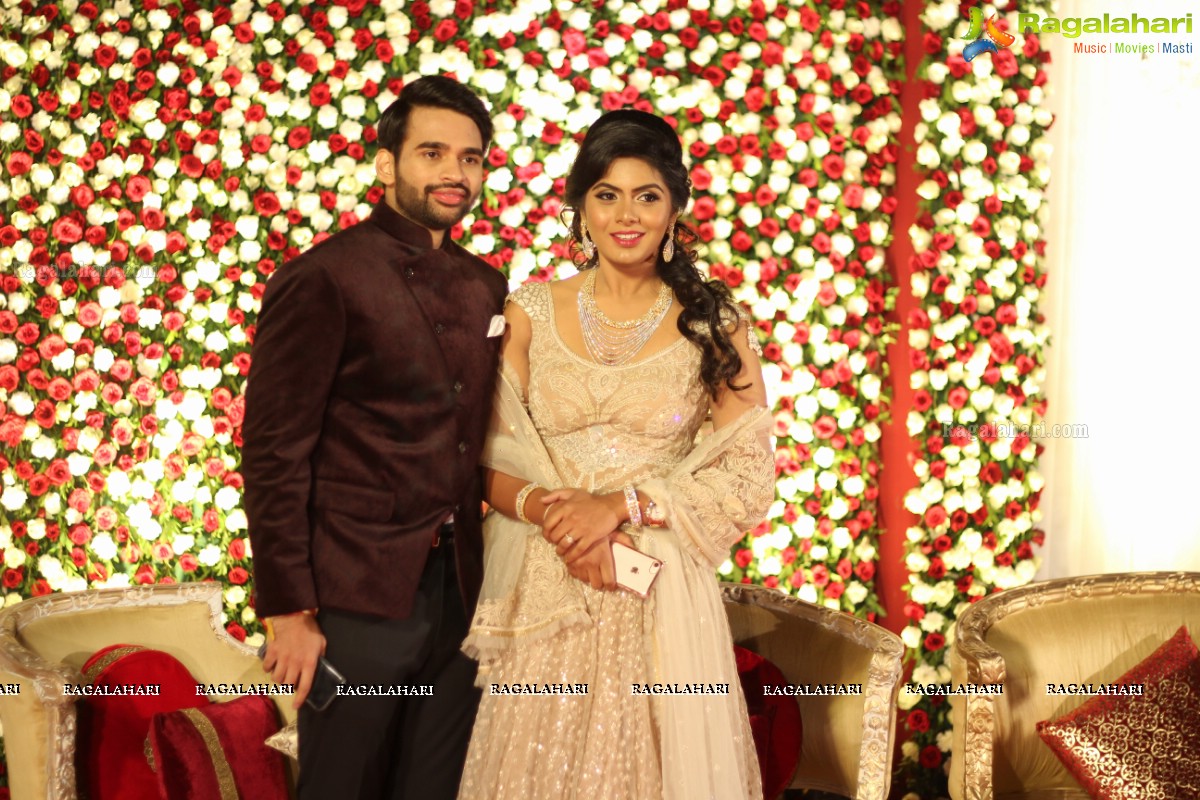 Grand Pre-Wedding Reception of Vinayak and Veena at Emaar Boulder Hills, Gachibowli