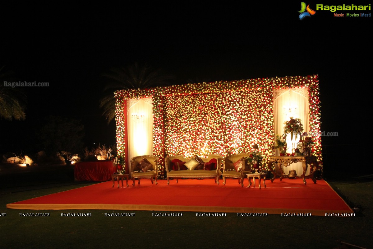 Grand Pre-Wedding Reception of Vinayak and Veena at Emaar Boulder Hills, Gachibowli