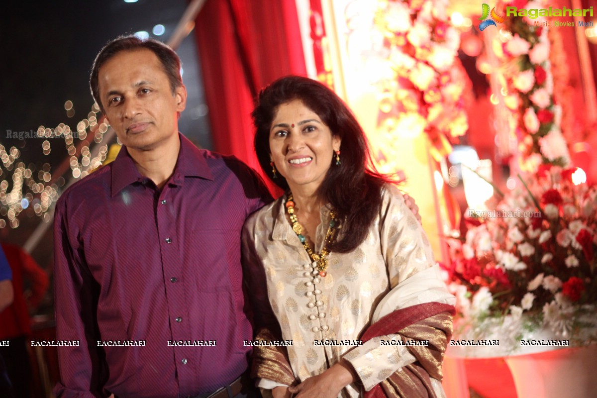 Grand Pre-Wedding Reception of Vinayak and Veena at Emaar Boulder Hills, Gachibowli
