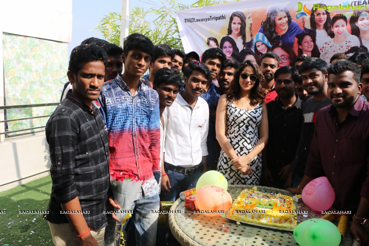 Lavanya Tripathi's birthday celebrations with fans