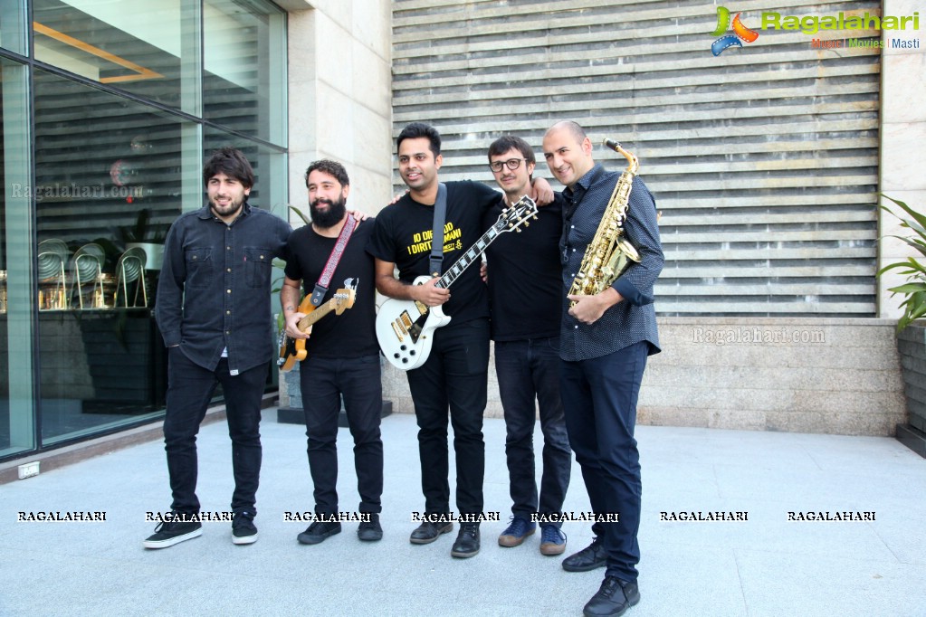 Alluri's Band of Italian Musicians Press Meet at Park Hyatt