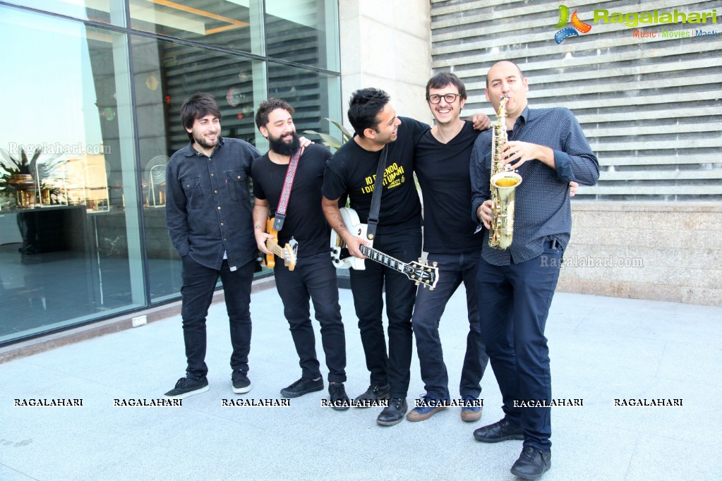 Alluri's Band of Italian Musicians Press Meet at Park Hyatt