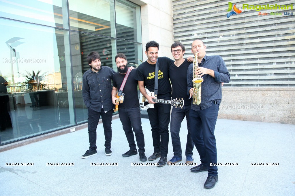 Alluri's Band of Italian Musicians Press Meet at Park Hyatt