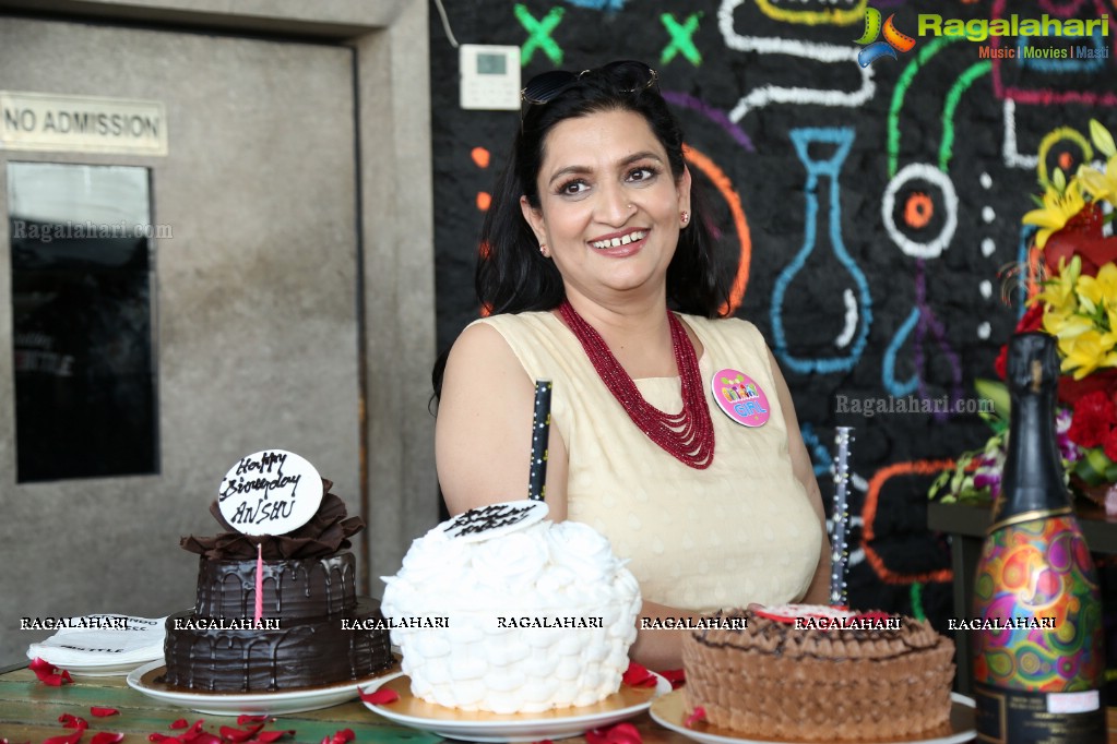 Anshu Trivedi Birthday Party at By The Bottle, Jubilee Hills, Hyderabad