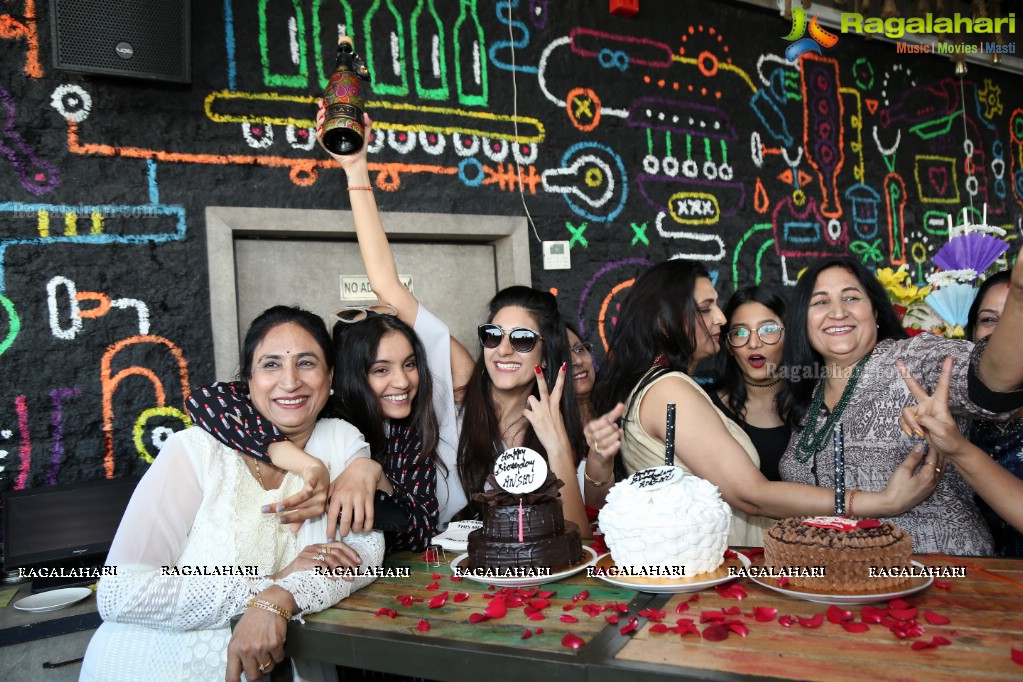 Anshu Trivedi Birthday Party at By The Bottle, Jubilee Hills, Hyderabad