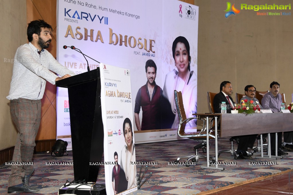 Asha Bhosle Live Concert, Hyderabad Press Meet