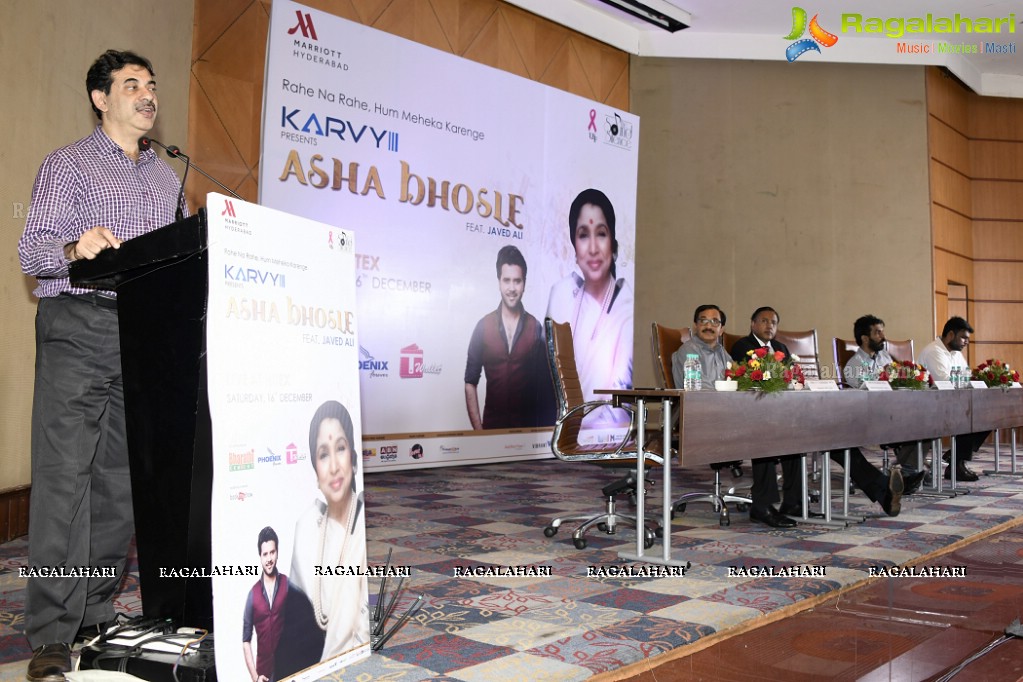 Asha Bhosle Live Concert, Hyderabad Press Meet