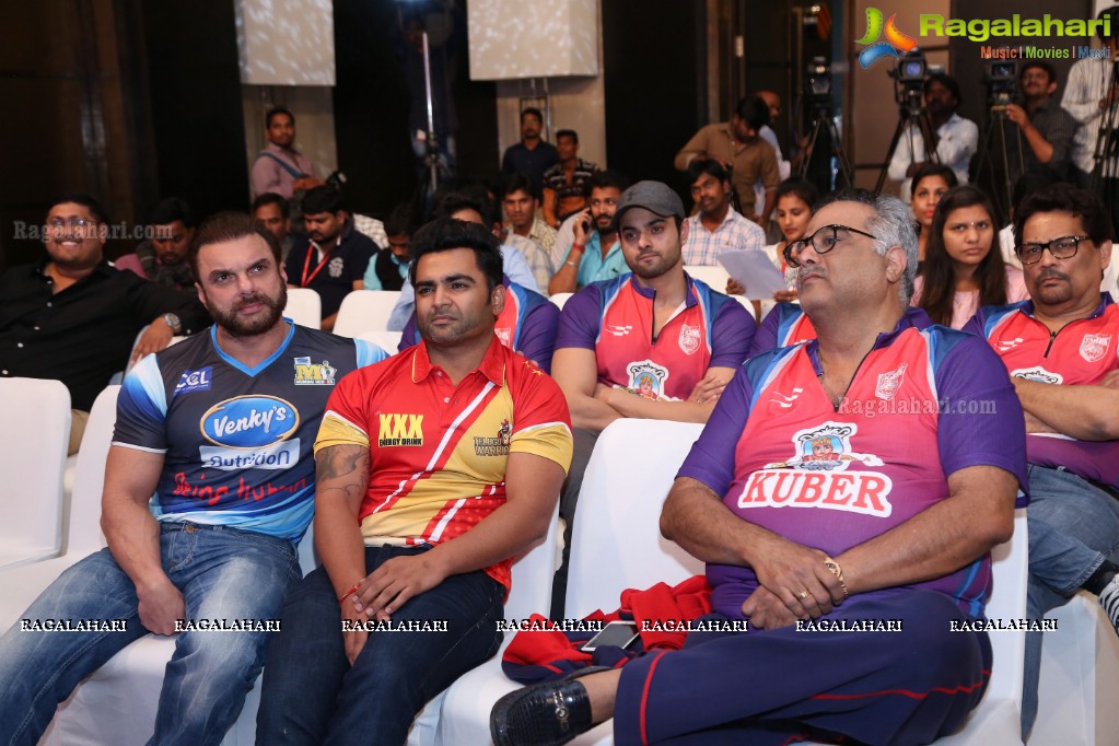 Celebrity Cricket League T10 Press Meet at The Park Hyatt