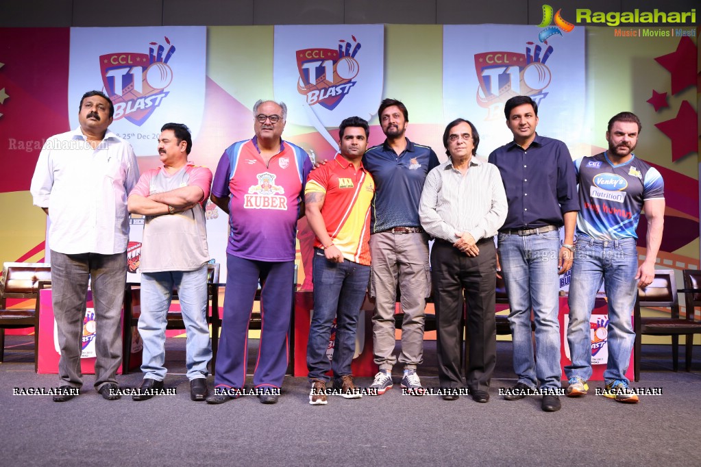 Celebrity Cricket League T10 Press Meet at The Park Hyatt