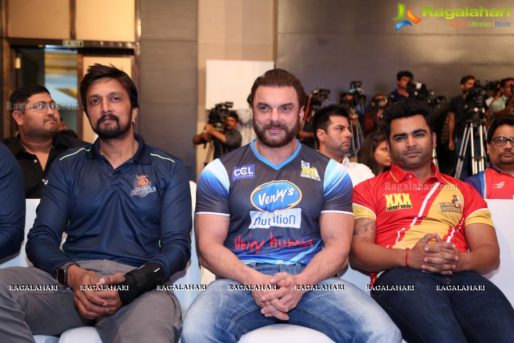 Celebrity Cricket League T10 Press Meet at The Park Hyatt