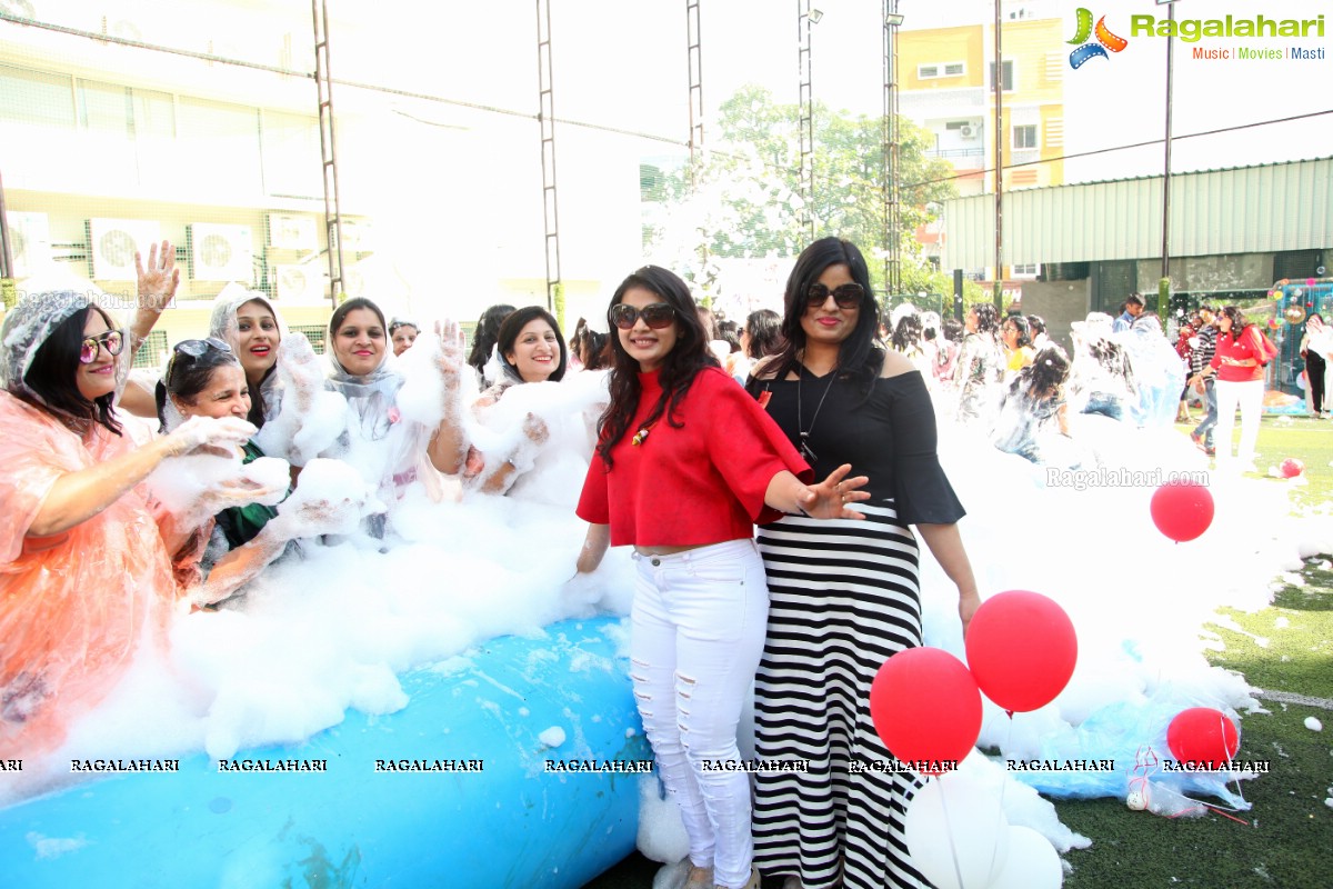 Foam Party by Samanvay Ladies Club at TAG-The American Grill