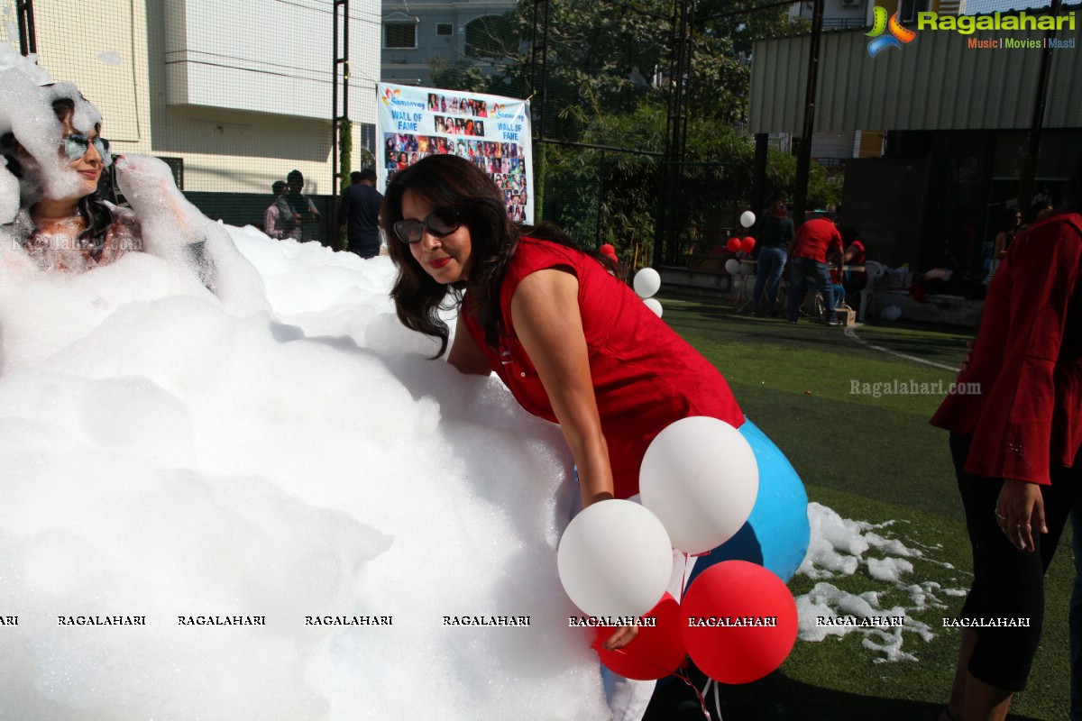 Foam Party by Samanvay Ladies Club at TAG-The American Grill