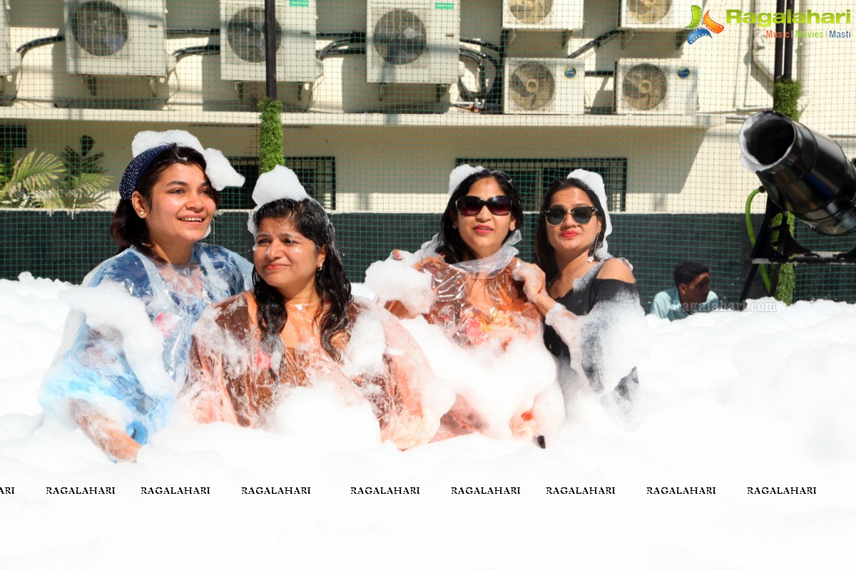 Foam Party by Samanvay Ladies Club at TAG-The American Grill