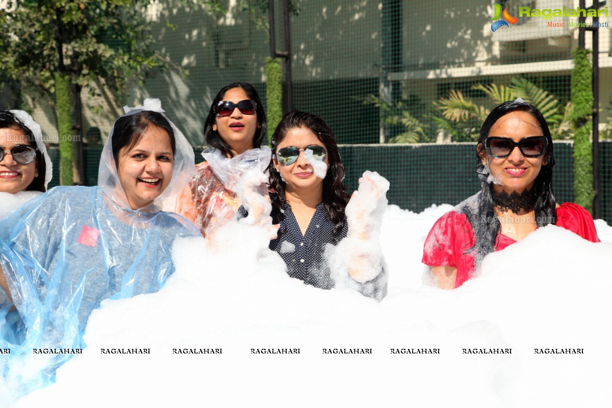 Foam Party by Samanvay Ladies Club at TAG-The American Grill