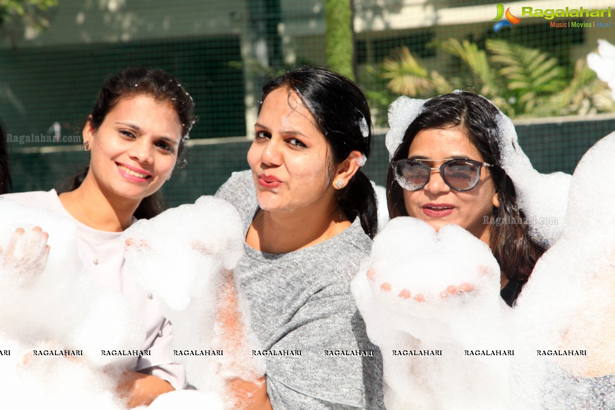 Foam Party by Samanvay Ladies Club at TAG-The American Grill