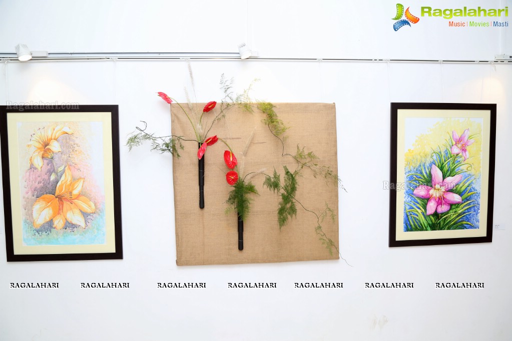 Aura and Flora - An Ikebana and Water Color Painting Exhibition at Phoenix Arena Hitech City, Hyderabad