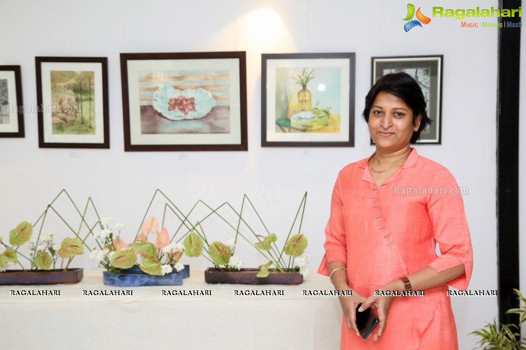 Aura and Flora - An Ikebana and Water Color Painting Exhibition at Phoenix Arena Hitech City, Hyderabad