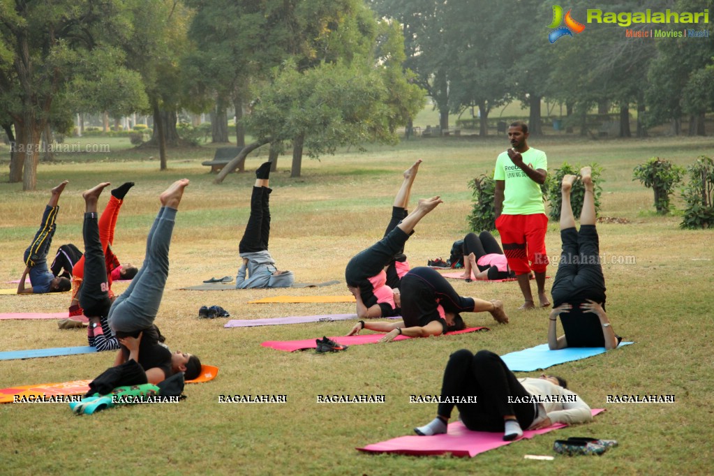 Reebok Power Yoga Session at Sanjeevaiah Park, Hyderabad