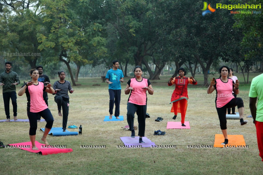 Reebok Power Yoga Session at Sanjeevaiah Park, Hyderabad