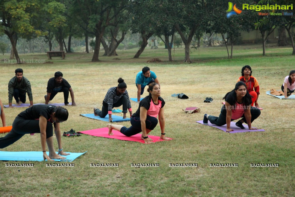 Reebok Power Yoga Session at Sanjeevaiah Park, Hyderabad