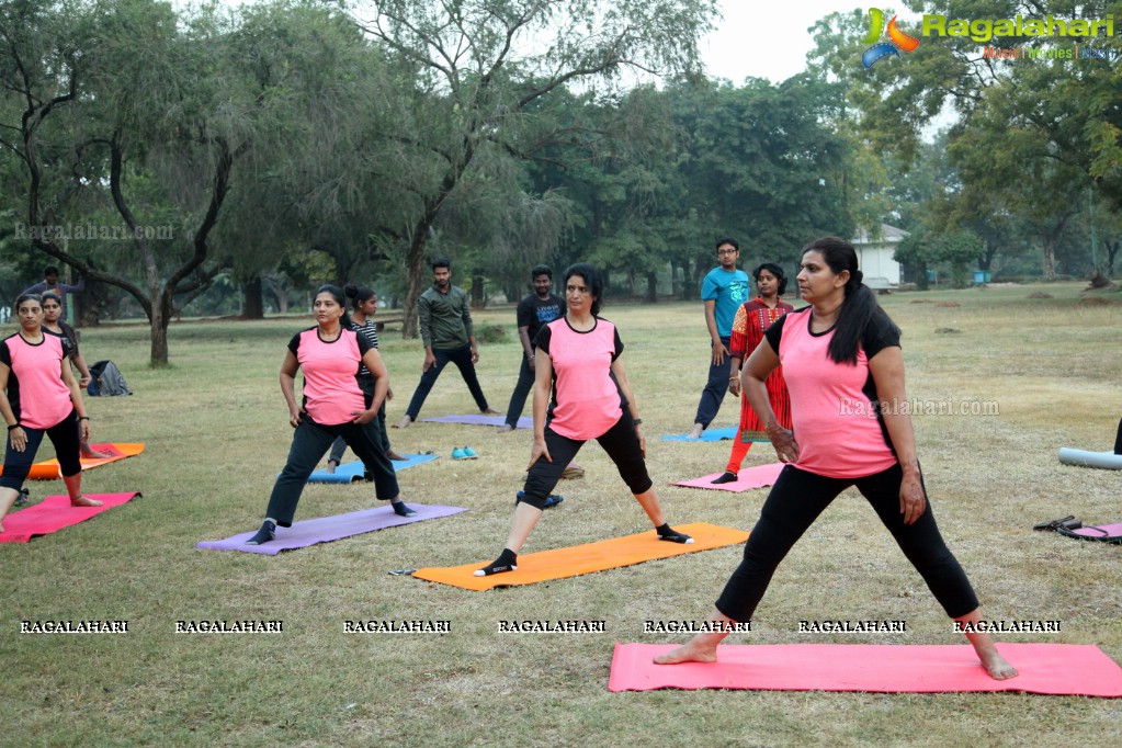 Reebok Power Yoga Session at Sanjeevaiah Park, Hyderabad