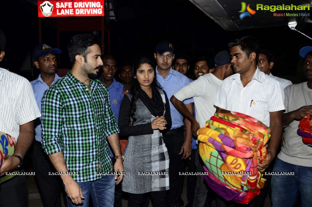 Idhi Maa Premakatha Team at Prasads IMAX Employees Blankets Donation