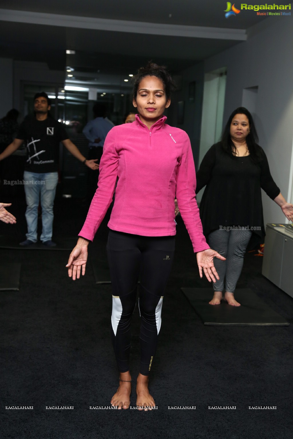 The Workout Look with Laila Khan and Rina Hindocha at Mahavir Motors, Hyderabad