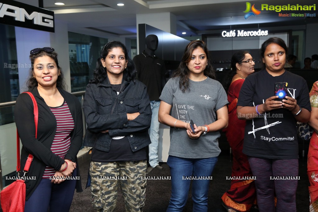 The Workout Look with Laila Khan and Rina Hindocha at Mahavir Motors, Hyderabad