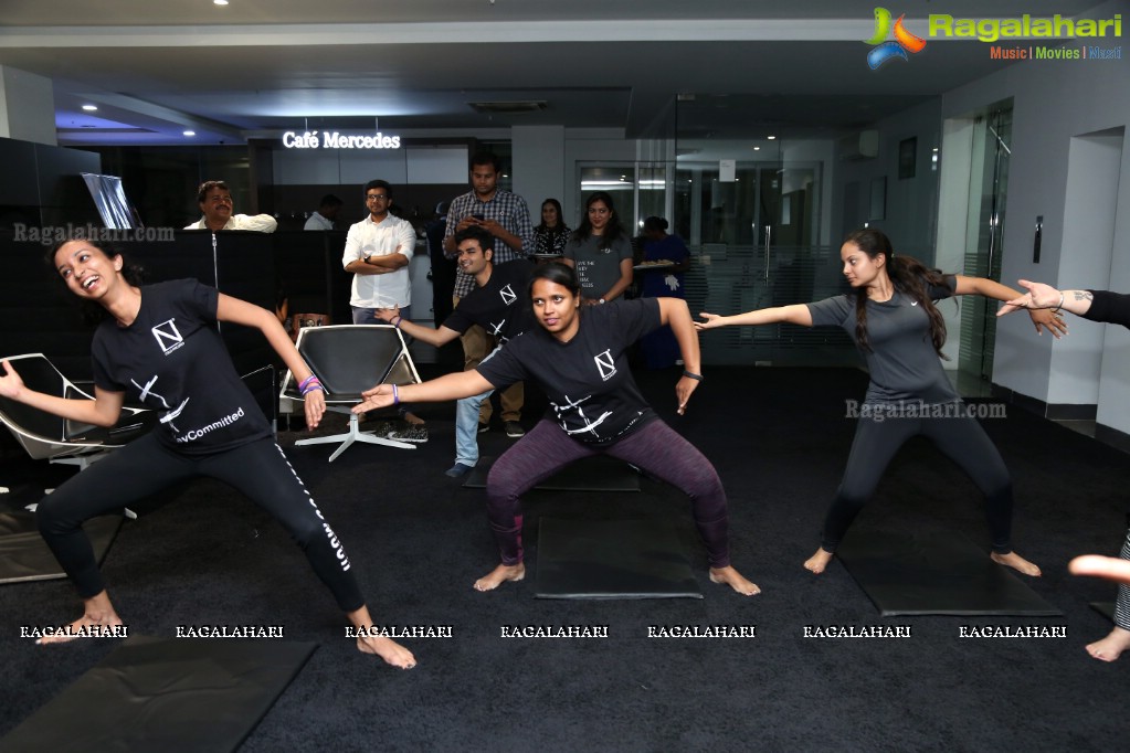 The Workout Look with Laila Khan and Rina Hindocha at Mahavir Motors, Hyderabad