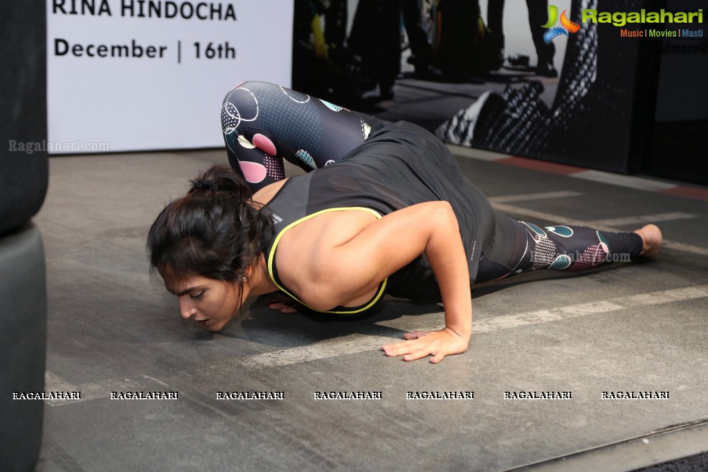 The Workout Look with Laila Khan and Rina Hindocha at Mahavir Motors, Hyderabad