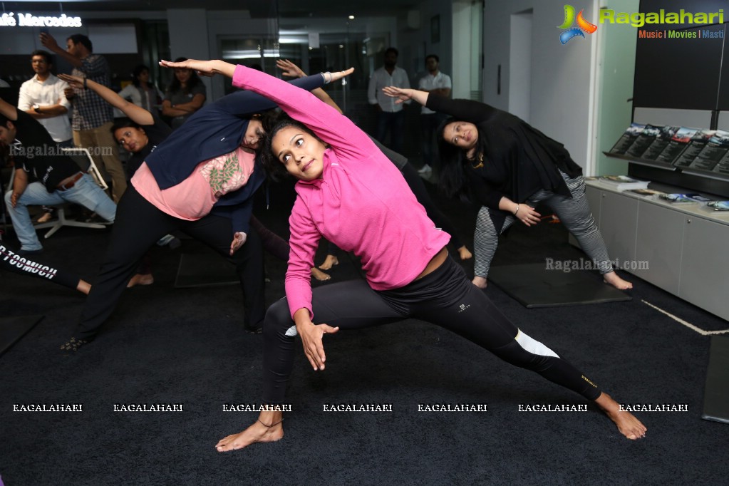 The Workout Look with Laila Khan and Rina Hindocha at Mahavir Motors, Hyderabad