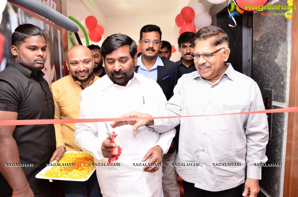 G Jagadish Reddy, Allu Aravind, Allu Shirish, Anu Emmanuel launches Snap Fitness Gym at Madhapur, Hyderabad