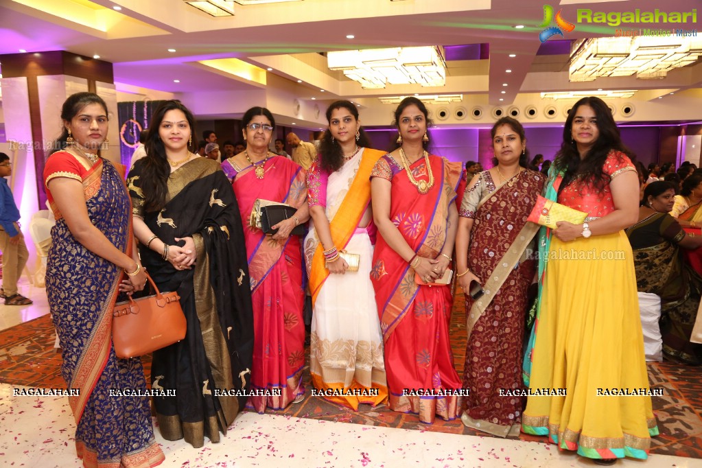 Grand Half Saree Ceremony of Theratiaplly Anavi at Vaishnovi Convention and Banquets, Hyderabad