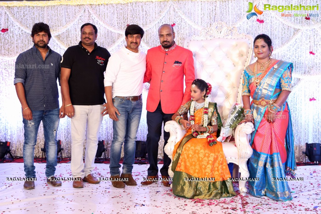 Grand Half Saree Ceremony of Theratiaplly Anavi at Vaishnovi Convention and Banquets, Hyderabad