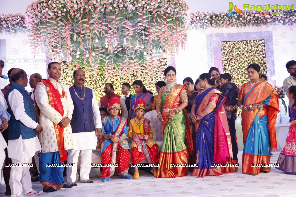 Grand Dhoti Ceremony of Vanga Tanush Reddy and Ayush Reddy at Vanga Ananth Reddy Gardens
