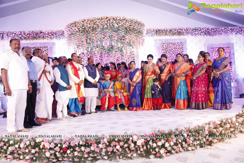 Grand Dhoti Ceremony of Vanga Tanush Reddy and Ayush Reddy at Vanga Ananth Reddy Gardens