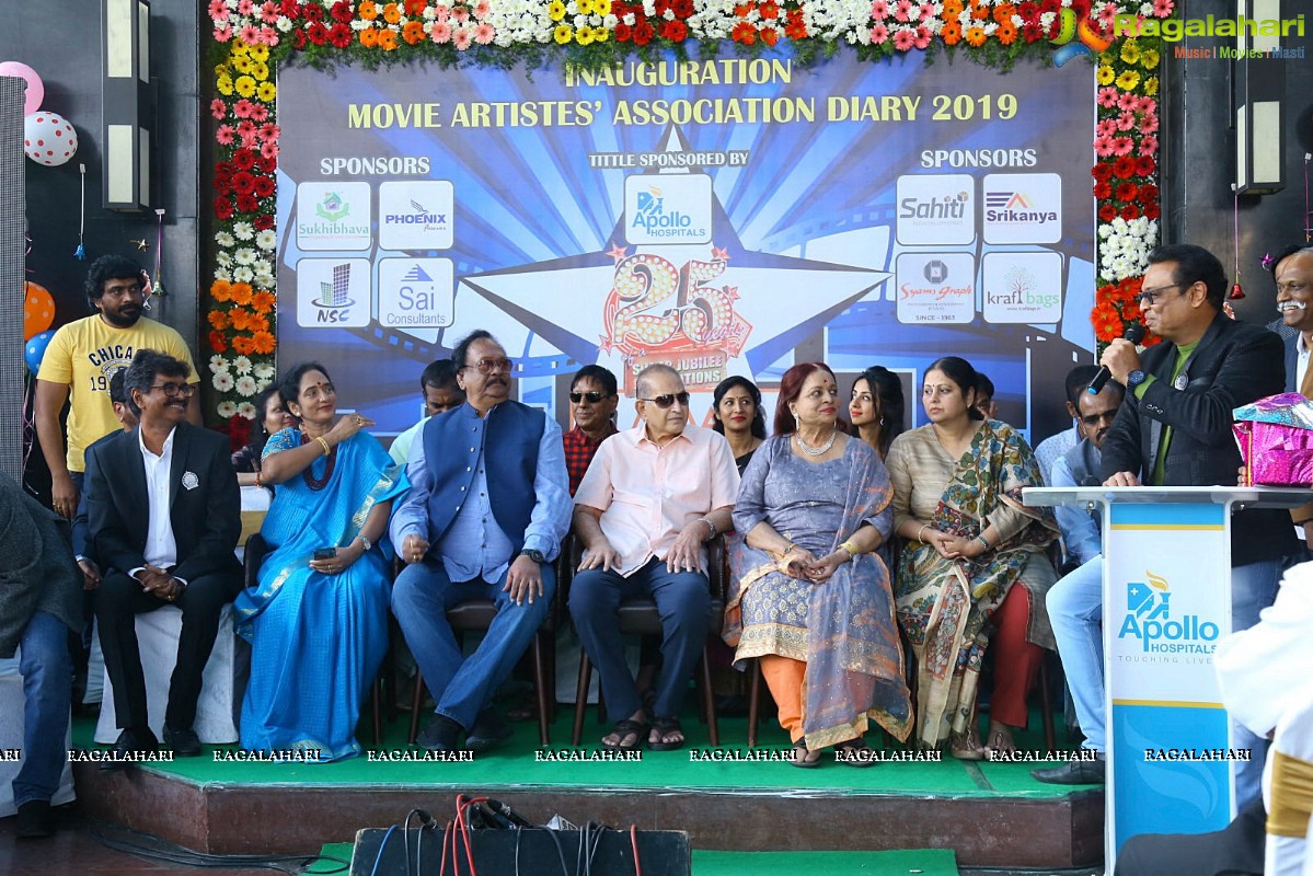 MAA (Movie Artists Association) Dairy 2019 Launch at Apollo Hospital