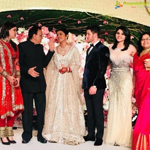 Mannara Chopra Attends Priyanka Chopra’s Reception
