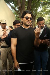 Tollywood Superstars Cast Votes in Telangana Polls