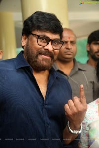 Tollywood Superstars Cast Votes in Telangana Polls