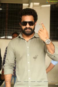 Tollywood Superstars Cast Votes in Telangana Polls